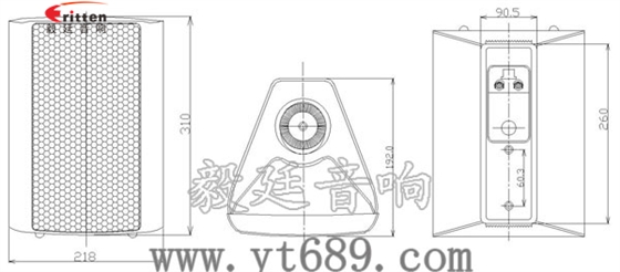 6.5寸2路墙壁音箱成品图 6.5寸2路墙壁音箱成品图