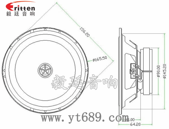 6.5寸40w全音汽车音响喇叭成品图 53mm5w学习机喇叭-喇叭厂家成品图