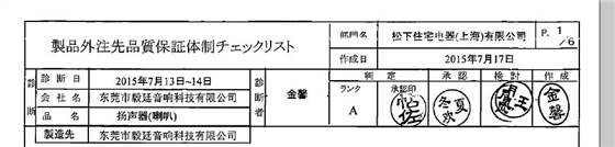 beat365喇叭厂“A级供应商”称号 beat365喇叭厂“A级供应商”称号