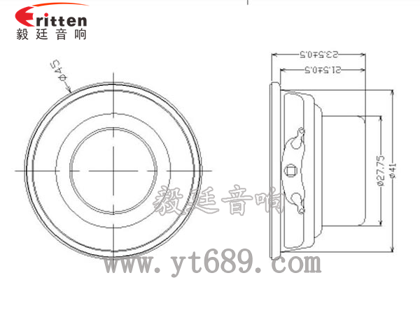 45mm4欧8瓦小喇叭成品图