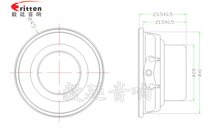 45mm8w无线桌面音箱喇叭成品图